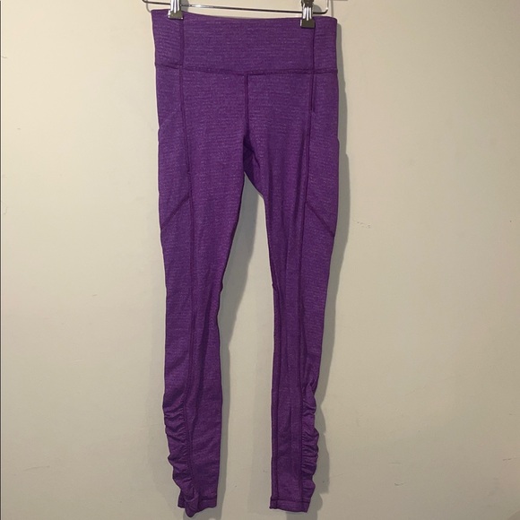 Womens Lululemon Athletica Speed Tight IV Rulu 6 Heathered Herringbone Leggings - Picture 1 of 7